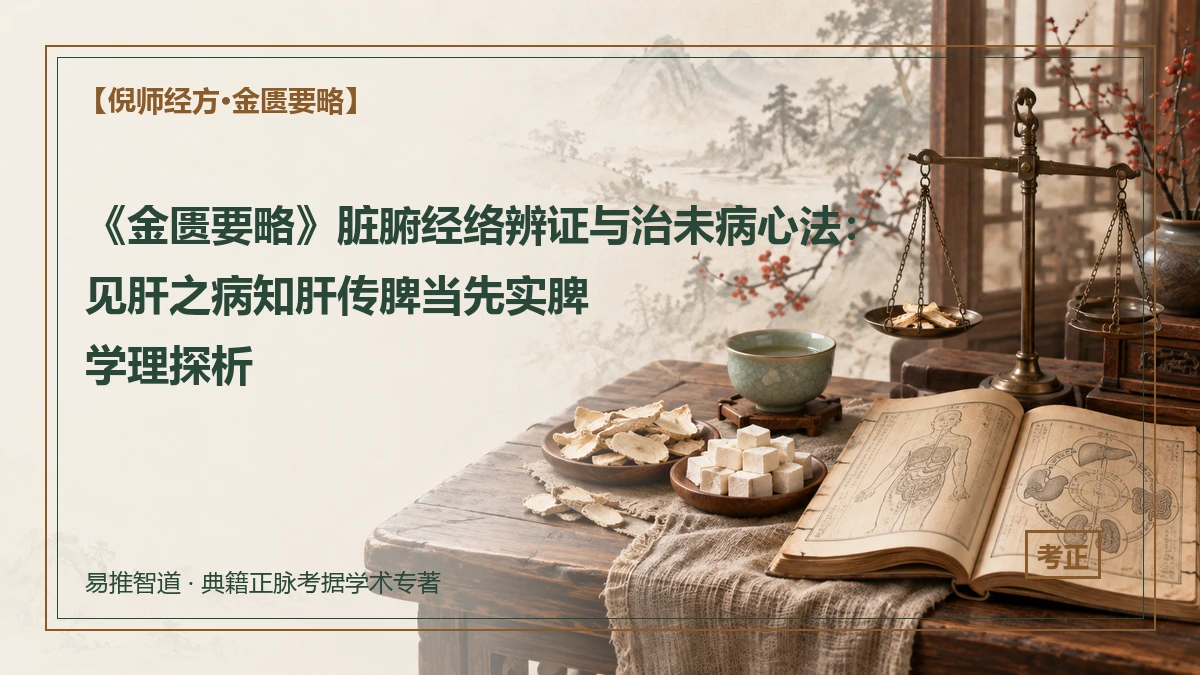 《金匮要略》脏腑经络辨证与治未病心法：上工治未病、见肝之病知肝传脾当先实脾学理探析
