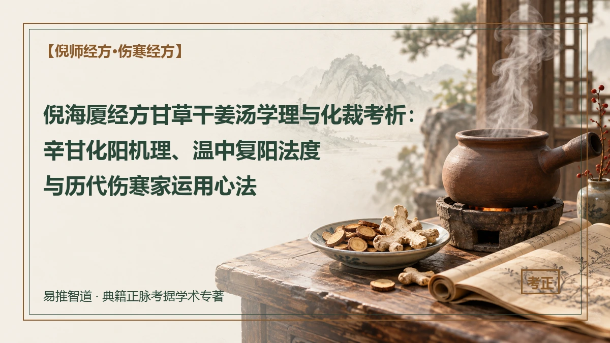 倪海厦经方甘草干姜汤学理与化裁考析：辛甘化阳机理、温中复阳法度与历代伤寒家运用心法
