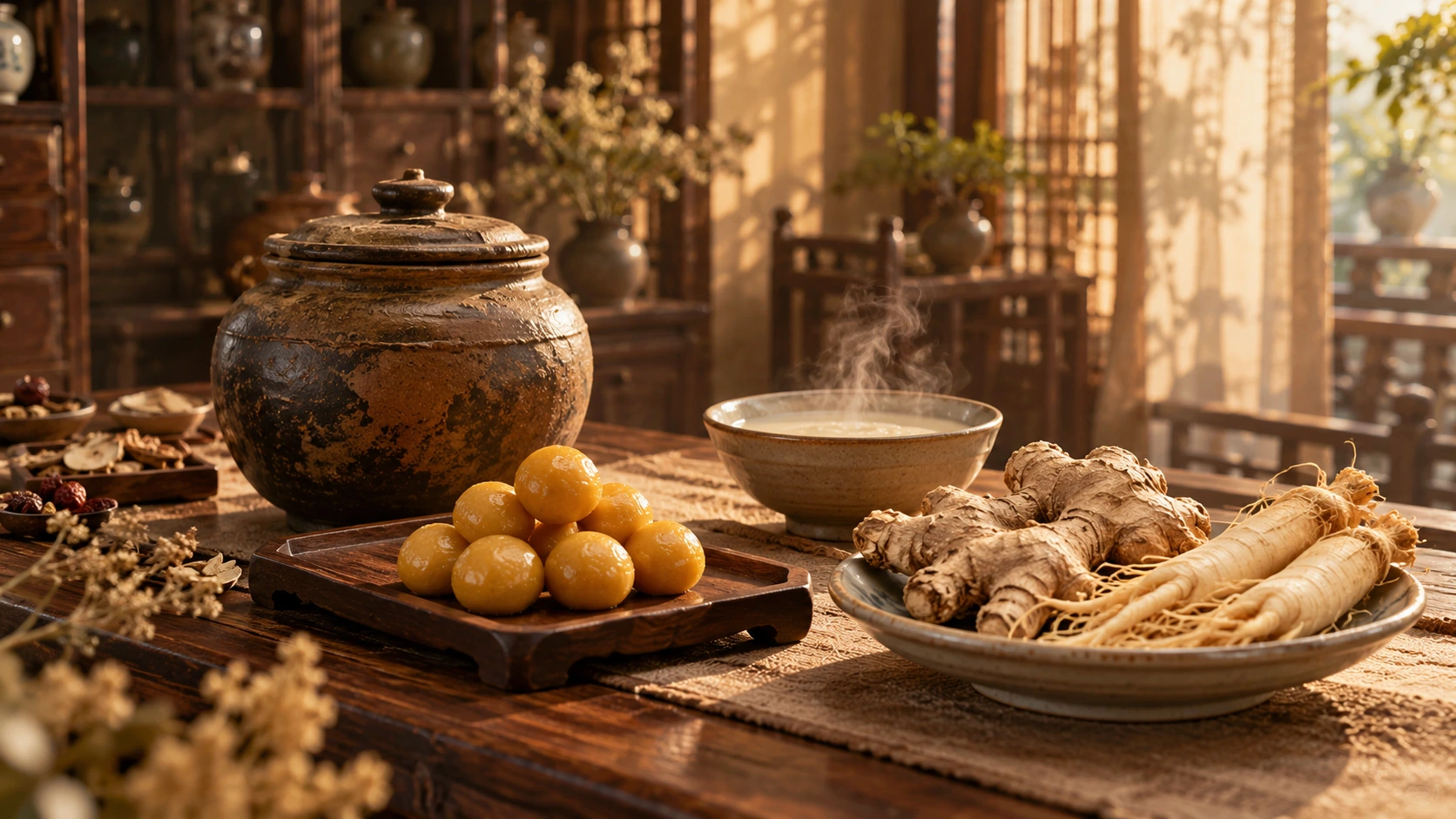 理中丸的功效与作用：中焦虚寒腹满呕吐下利与温中健脾祖方