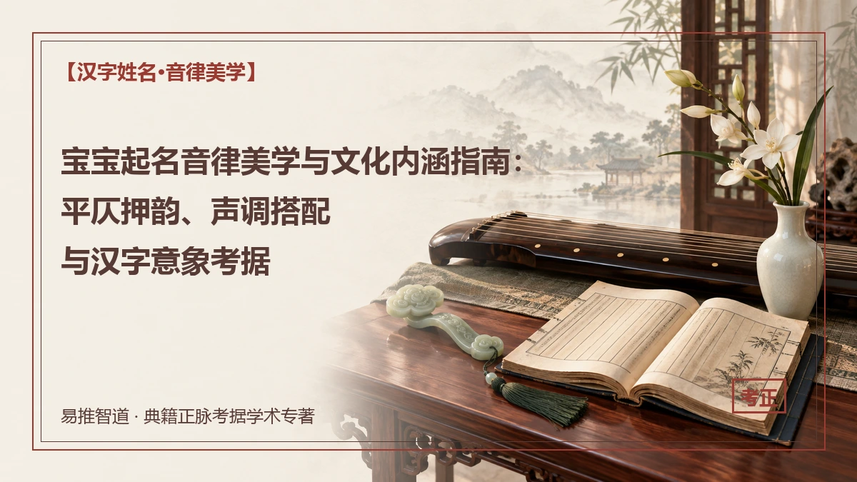 宝宝起名音律美学与文化内涵指南：平仄押韵、声调搭配与汉字意象考据