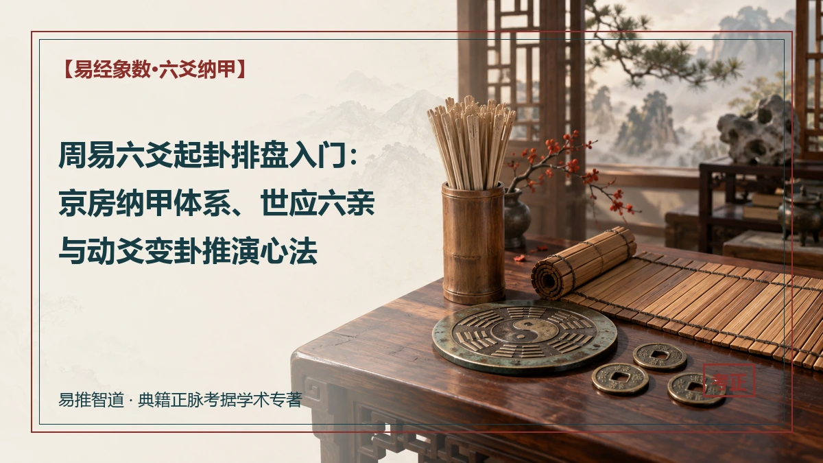 周易六爻起卦排盘入门：京房纳甲体系、世应六亲与动爻变卦推演心法