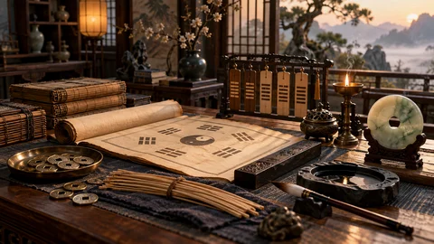 周易六爻装卦步骤是什么：纳甲、世应与六亲标记次序