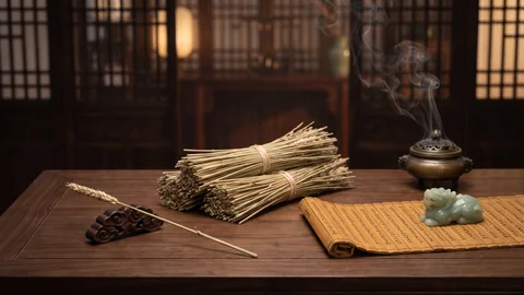 大衍筮法五十根蓍草怎么算：分二挂一揲四归奇的步骤说明