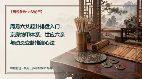 周易六爻起卦排盘入门：京房纳甲体系、世应六亲与动爻变卦推演心法