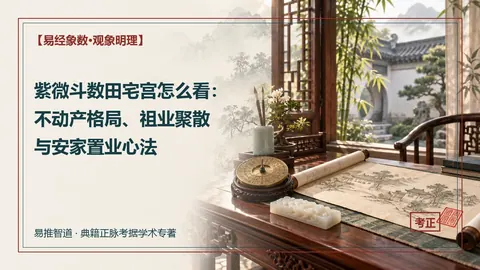 紫微斗数田宅宫考释：宗族财产伦理、人居观念与现代契约厘界