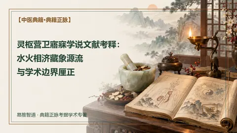 灵枢营卫寤寐学说文献考释：水火相济藏象源流与学术边界厘正